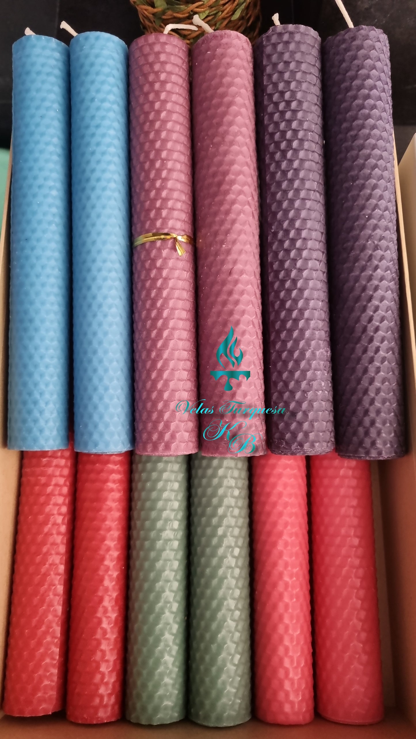 Velas Pilar de Mel 🌈